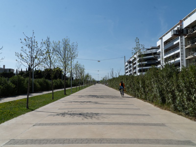 Entorno del Anillo Verde, Zaragoza, donde se ubica el Edificio Dahlia Park